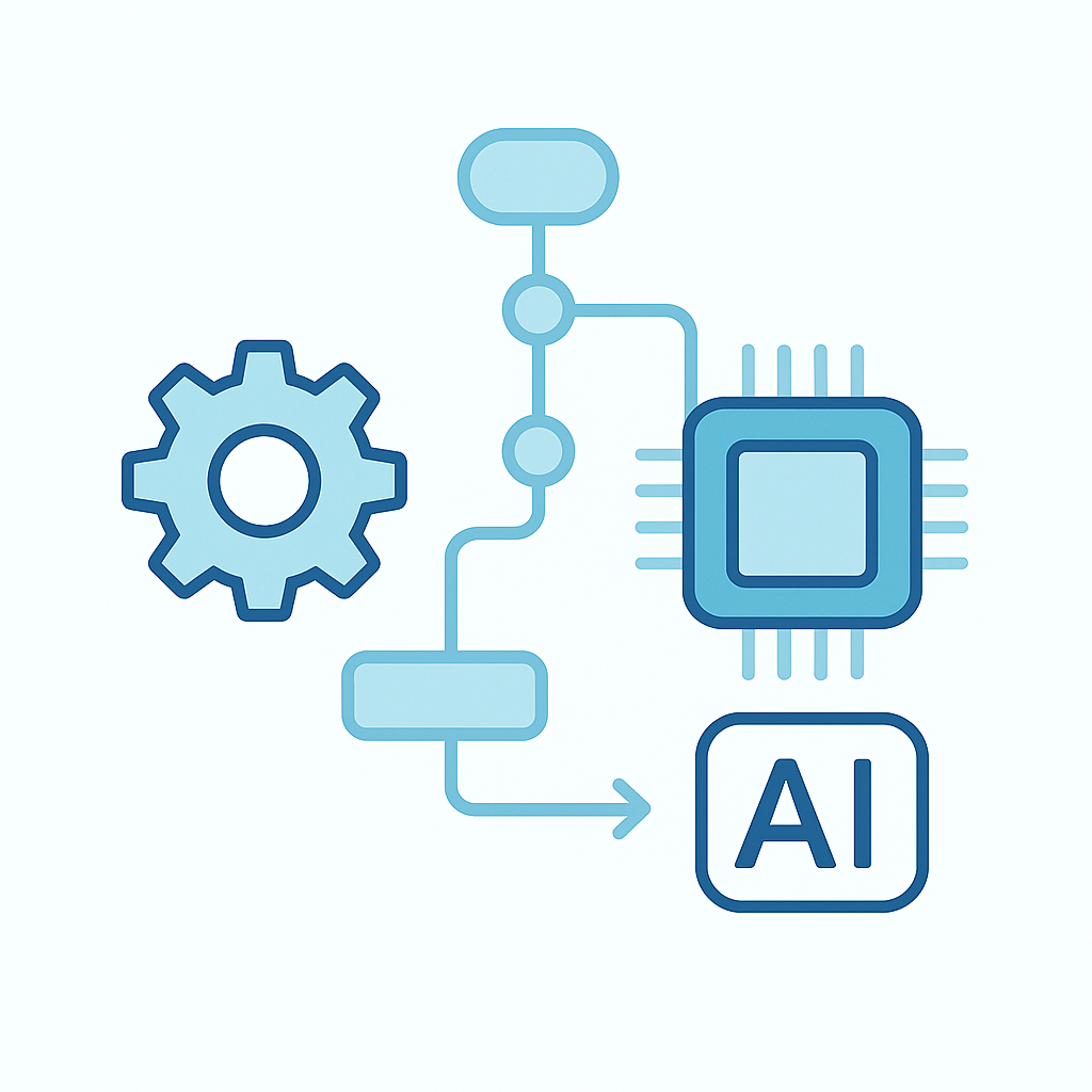 Workflow Automation with AI and API Illustration
